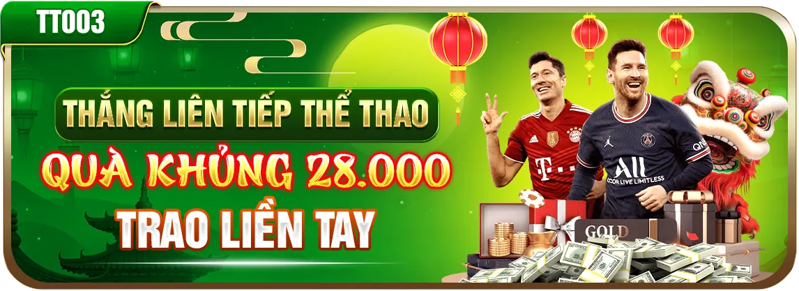 Thưởng nạp lại hàng ngày cho game Nổ Hũ